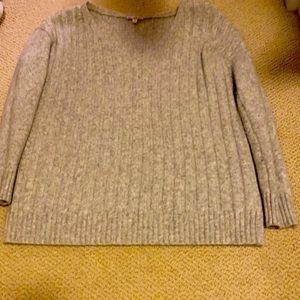 Grey v neck sweater